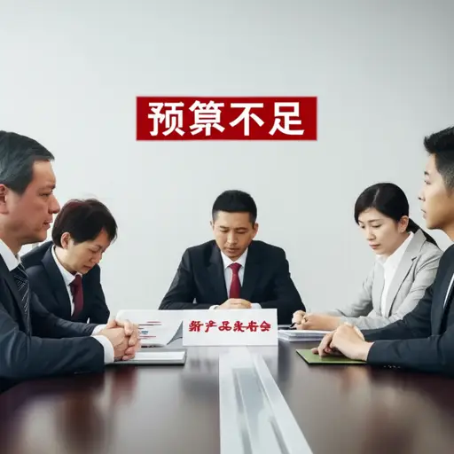 由于资金短缺，公司不得不取消新产品发布会。