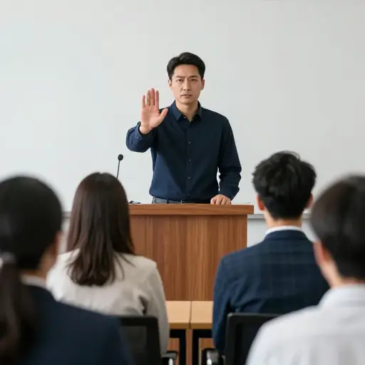 在他们不断打断之后，演讲者不得不坚定地教训了他们一番。