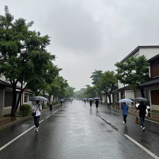 今天的天气真差，一直在下雨。