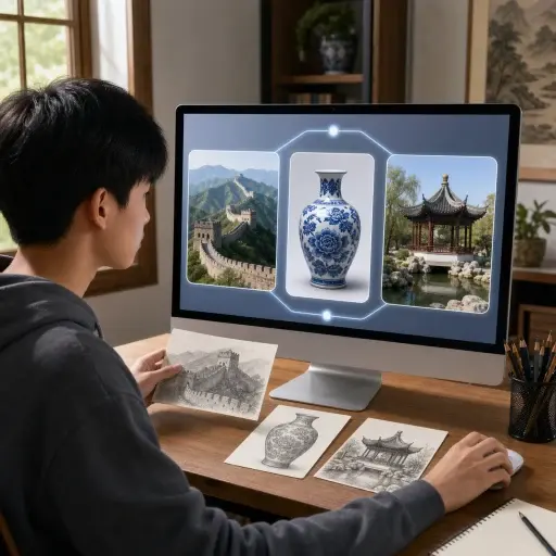 使用你的笔记写一个介绍中国象征的网页。