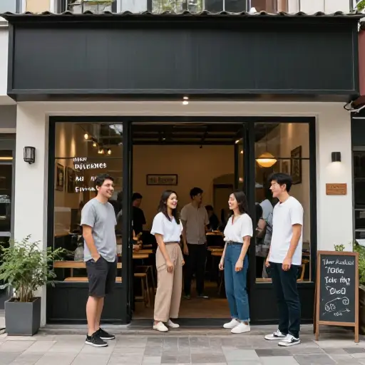 我要请他们去那家新餐厅吃饭。