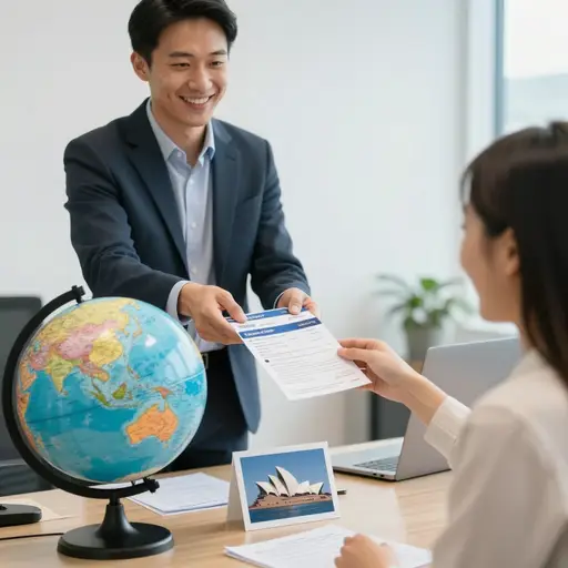 该公司已同意资助我去澳大利亚的旅行。