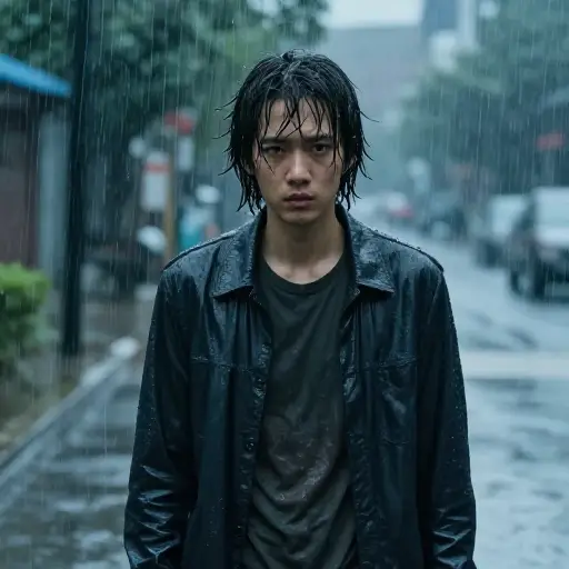 你湿透了——为什么没带伞？