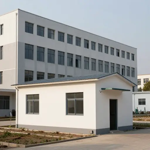 这个工作坊是位于主楼后方的一栋独立建筑。