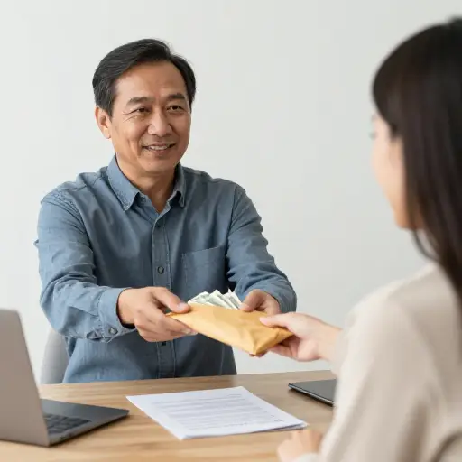 他是那笔捐款的接收者。