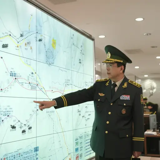 指挥官下令将坦克部队部署到边境地区。
