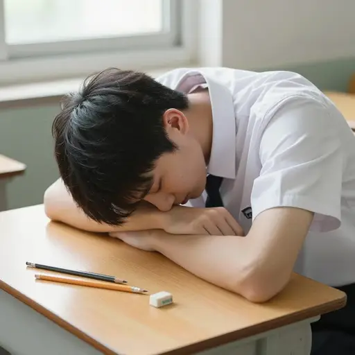 他的数学成绩比上学期更差了。