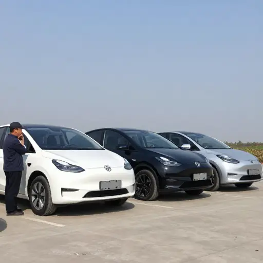 这辆车有白色、黑色和银色可选。