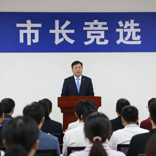他是竞选市长的候选人。