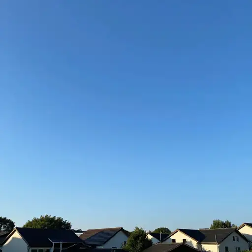 今天天上连一片云都没有。