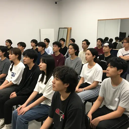 工作室里挤满了渴望获得重大突破的有抱负的演员。