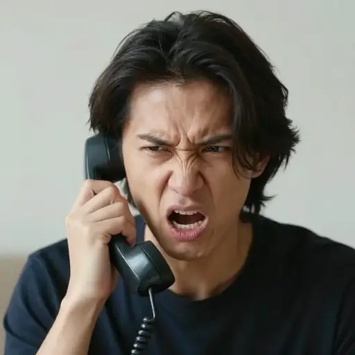 电话一直响，气得我接起来就开始骂。