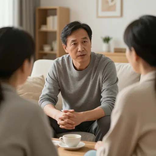 他非常重视家人的意见。