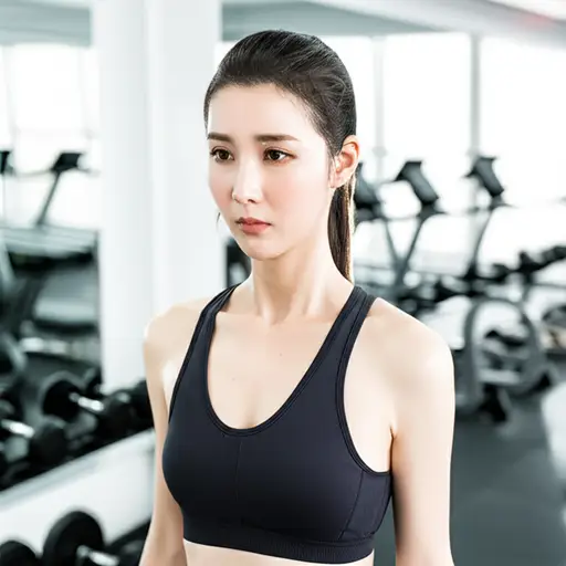 她经历了一段长时间的健身训练。