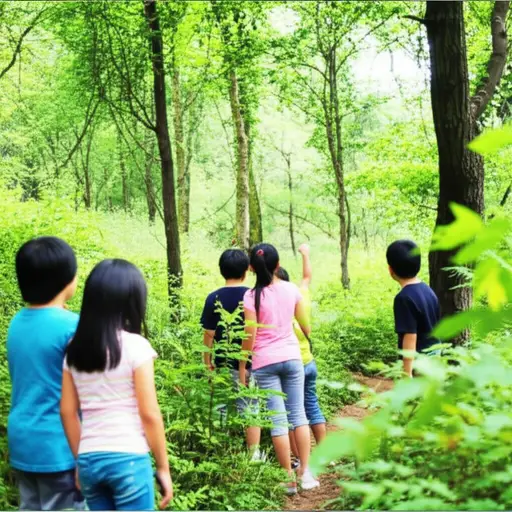 孩子们在森林里迷路了，因为他们偏离了小路。