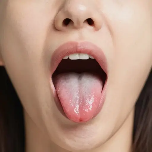 我的嘴变得很干，以至于舌头粘在了上颚上。