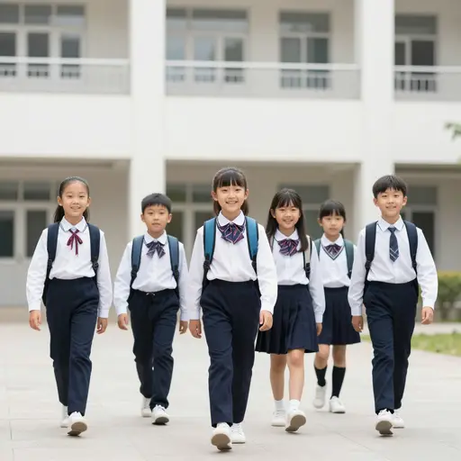 我每天去学校。