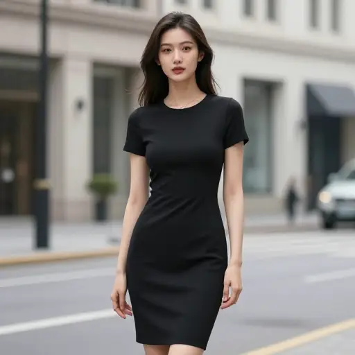 小黑裙的经典款式永远不会过时。