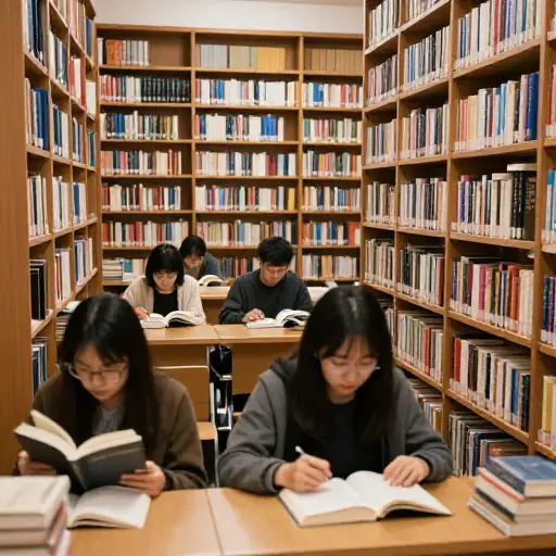 在这家图书馆里，大声交谈通常是不被赞成的。