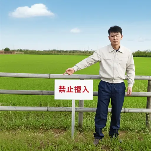 农场主警告说，任何未经许可擅闯其土地的人都将被起诉。