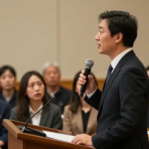 我被他的演讲深深感动了。