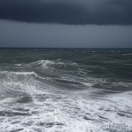 暴风雨来临时，海浪变得最为汹涌。