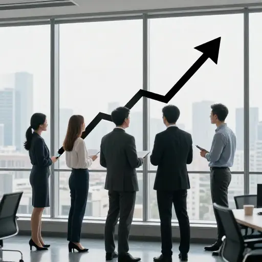 公司预计下个季度的销售额将大幅增长。