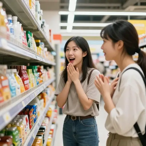 猜猜我昨天在超市碰到了谁？