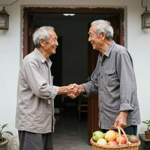 我在看望一位老朋友。