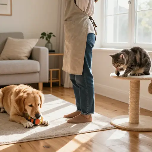 我养了一只狗和一只猫。