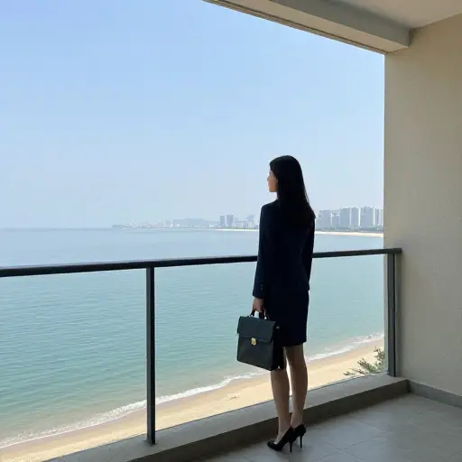 住在海边但在城市工作，她享受了两全其美的好处。