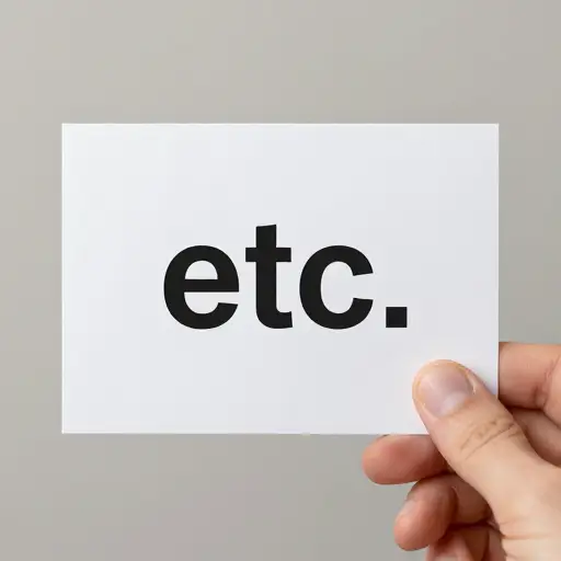 在邮件里，'etc.'是'et cetera'的缩写。