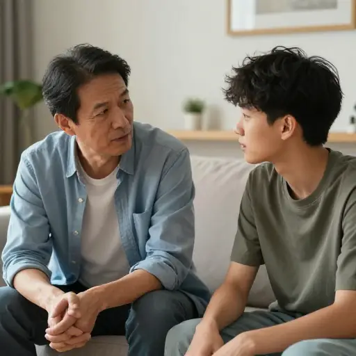 第二幕以父子之间的一段简短对话开始。