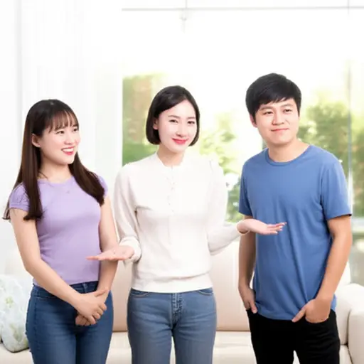 她向父母介绍了她的未婚夫。
