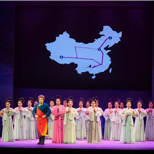 这个剧团在全国各地巡回演出。