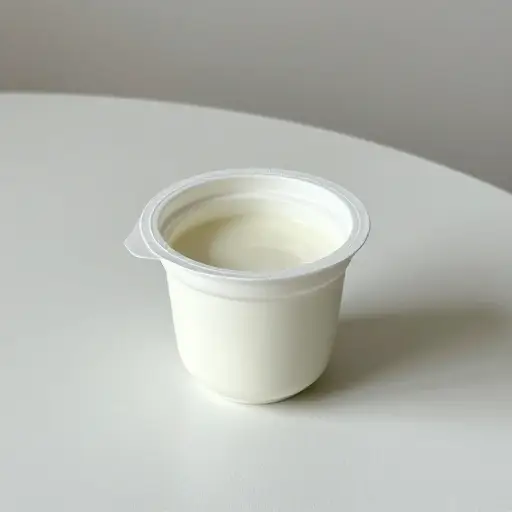 午餐我只吃了一份酸奶。