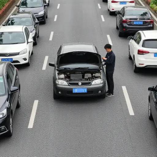 我在马路中央抛锚了。