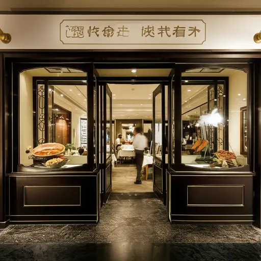 这家餐厅因其美味的法式料理而闻名。