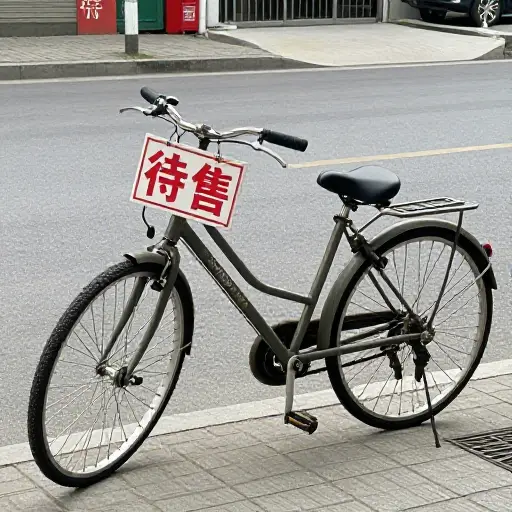 这辆自行车是待售的。