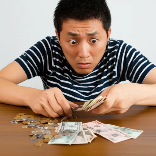 他勉强凑够了考试报名费。