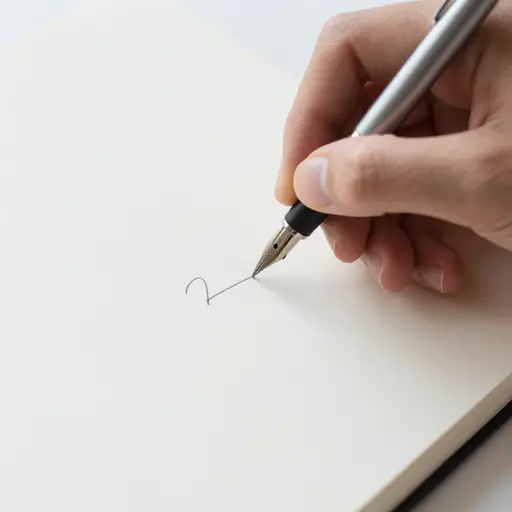 他的字迹很清晰。