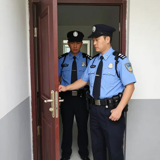警察决定搜查嫌疑人的公寓。