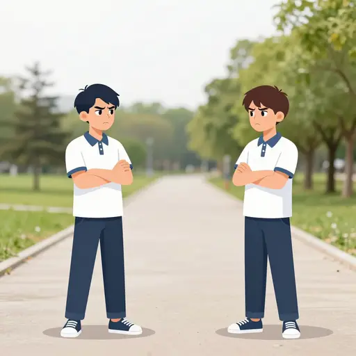 在故事中，他们是敌人。