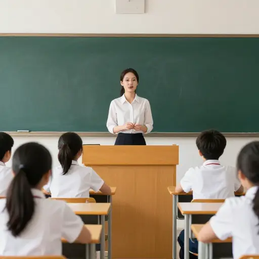 她是一位能干的老师。