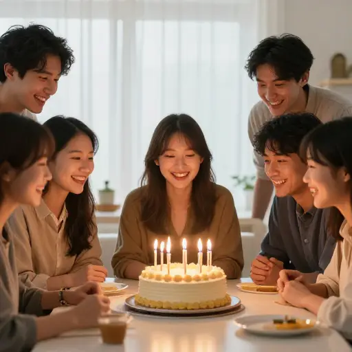 我们分享了一个大蛋糕。