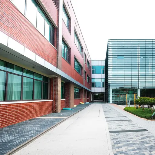 这个学校的教学设施包括现代化的实验室和图书馆。