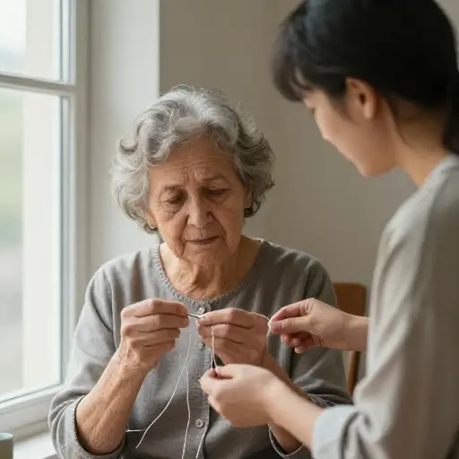 你能帮我穿一下针吗？