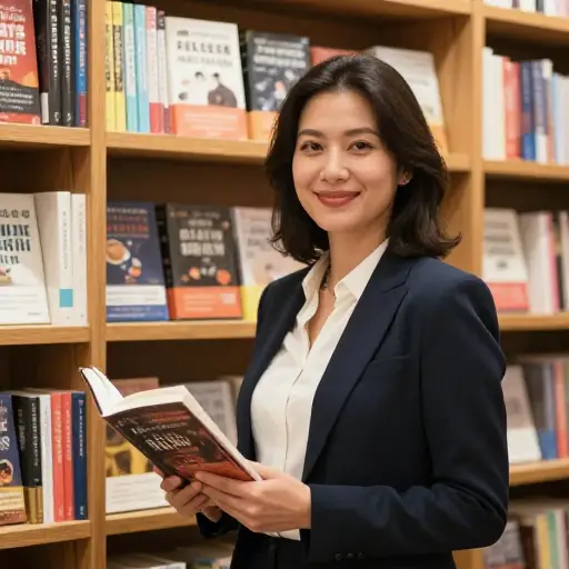她是一位成功的图书出版商，出版了许多畅销书。