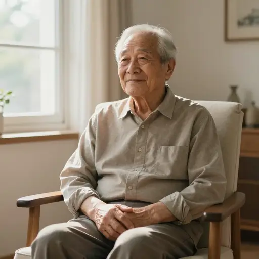 这份保险政策给老年人带来了安心。