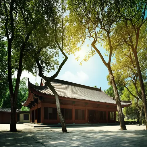 这座古老寺庙展现出一种神奇的美。